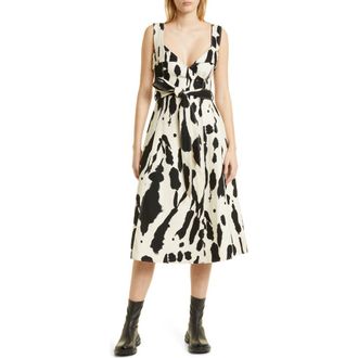 Stine Goya Gina Abstract Print Organic Cotton Dress in Tie Dye Day at Nordstrom Rack, Size X-Small