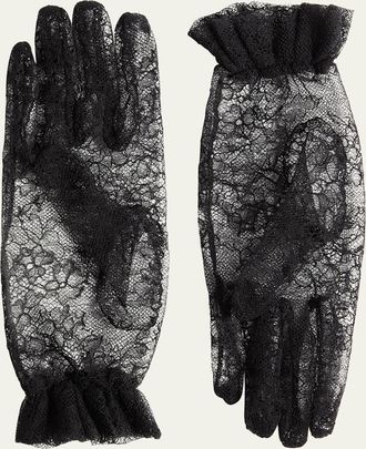 Valentino Garavani VLogo Lace Gloves