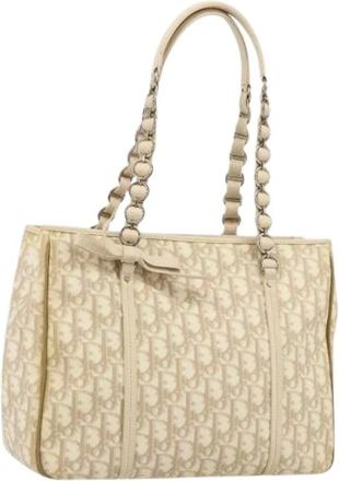 Dior Pre-owned Tote Bags, female, Beige, Size: ONE SIZE Pre-owned Vintage Tote Bag