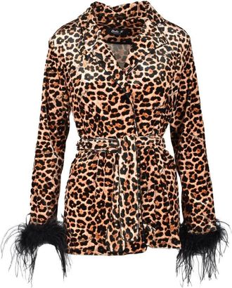 Giulia N. Polyester Elastane Jacket - Brown/Black
