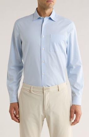 Nordstrom Solid Oxford Button-Up Shirt in Blue Skyway- White Eoe at Nordstrom Rack, Size Xx-Large