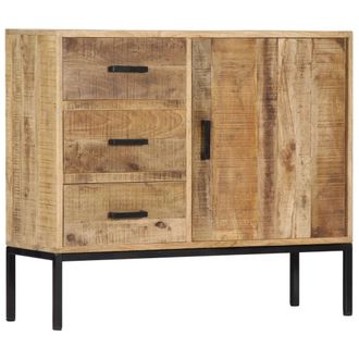 vidaXL Aparador De Madera De Mango Maciza 88x30x71 Cm Vidaxl