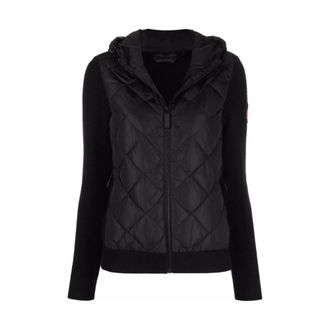 Canada Goose HyBridge Quilted Knit Hoody - Dames - Jassen - Zwart - Maat: XS Zijde