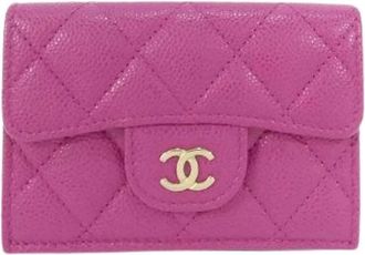 Chanel Pre-owned Wallets, female, Pink, Size: ONE SIZE Pre-owned Wallet