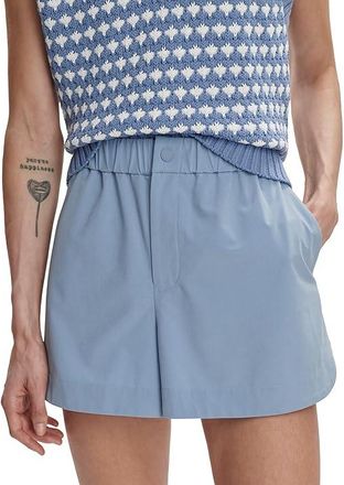 Varley Nila Mid Rise Shorts Womens Shorts Rain Blue : XL, Elastane/Polyester