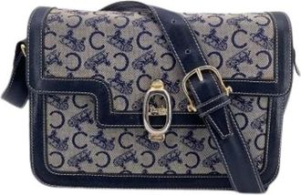 Celine Pre-owned Cross Body Bags, female, Blue, Size: ONE SIZE Pre-owned Leather celine-bags