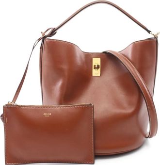 Celine Borsa tote Bucket 16 anni 2010 - Marrone