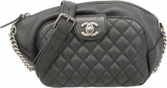 Chanel Black Leather Fanny Pack (Pre-Owned)