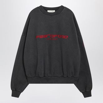 Fear of God Grau gewaschenes, kurzes Chicago-Sweatshirt