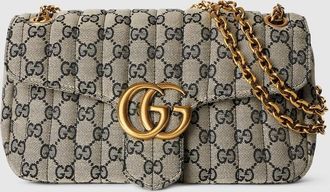 Gucci Jetset GG Marmont Medium Shoulder Bag, Black, Original GG Fabric