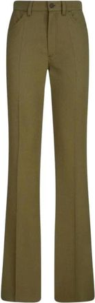 The Attico Pantalones Acampanados de Cintura Alta - Trousers - Mujer - Verde - M