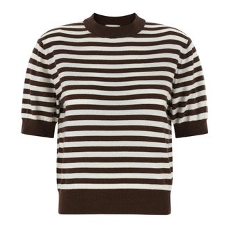 Be You Be Motivated Striped Jumper - female - Be You - Round-neck Knitwear - Brown - M - Knitwear