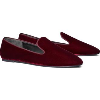 Tory Burch Smoking Slipper in Dark Carmine at Nordstrom, Size 10.5