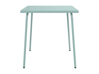 VENTE-UNIQUE.COM Mesa jard&iacute;n metal verde almendra