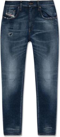 Diesel Stoere Blauwe Jeans met Zakken - Heren - Slim Fit Jeans - Blauw - W30 - Katoen - Jeans