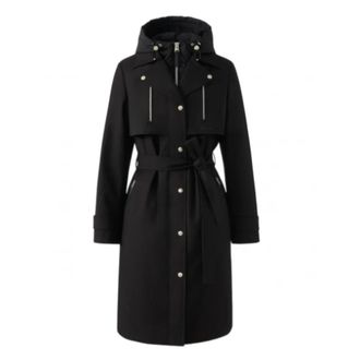 Mackage Dames, Mantels, Zwart, Maat: S Leer