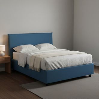 Dmora Dmora - Cama De Plaza Y Media Dacer, Cama Contenedor Con Revestimiento De Tela, 100% Made In Italy, Apertura Frontal, Adecuado Para Colch&oacute;n Cm 120x190