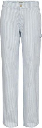 Sofie Schnoor IJsblauwe Broek - Snos 250 - Dames - Straight fit broeken - Blauw - XL - Broeken