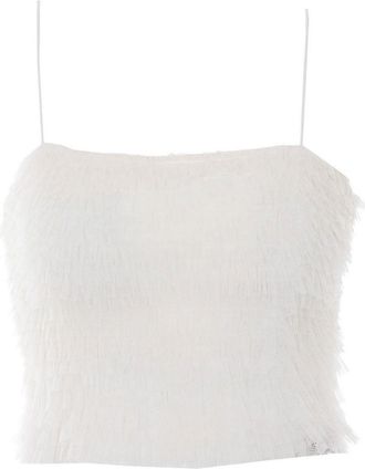 Twinset White Tulle Top