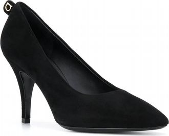 Ferragamo Womens Gancino Leather Pumps In Black
