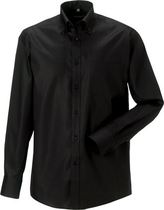 Russell Athletic Russell Collectie Heren Lange Mouw Ultiem Niet-Ijzershirt (Zwart)