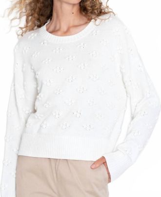 Kule Bubble Sweater In White