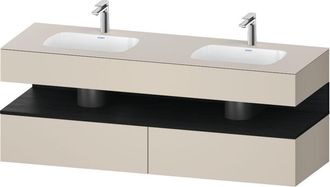Duravit Qatego Lavabo Encastrado Con Base De Lavabo Consola, - Duravit