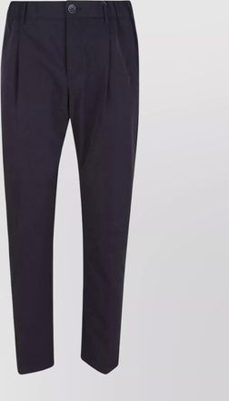 Herno seersucker straight-leg trousers