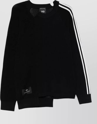 Yohji Yamamoto logo-print long-sleeve sweatshirt