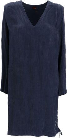 BOSS Dikatta jurk - Blauw