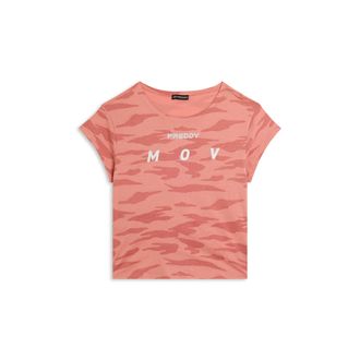 Freddy T-shirt camouflage con maniche ad aletta