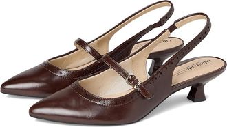 Life Stride Marilyn Slingback Shoes Womens Shoes Cognac Brown : 8 M (B), Faux Leather