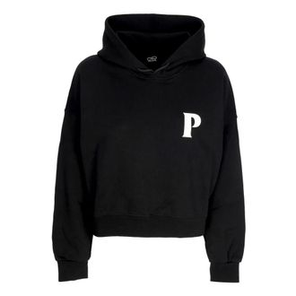PROPAGANDA Hoodies & sweatvesten, Dames, Zwart, M, Katoen, Cropped Hoodie