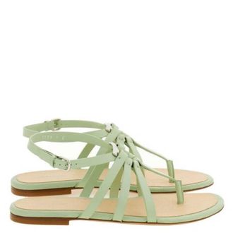 Ferragamo Alina Strappy Flat Sandals, Size 7 C
