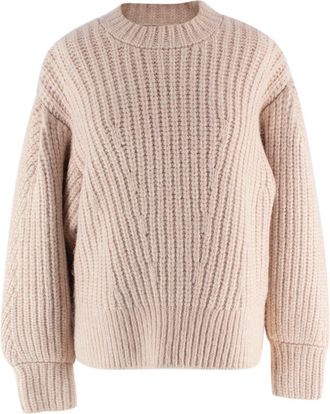 Ulla Johnson Beige Chunky Knit Jumper Size M