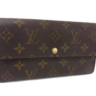 Louis Vuitton Brown Monogram Monogram Long Wallet (Bi-Fold) (Pre-Owned)