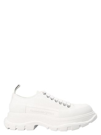 Alexander McQueen White Cotton Sneakers
