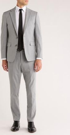 Original Penguin Slim Fit Light Grey Solid Notch Lapel Suit at Nordstrom Rack, Size 44 Regular