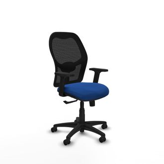 Piqueras y Crespo Silla De Oficina Piqueras Y Crespo Aloc&eacute;n Negro Malla Y Cuero Sint&eacute;tico