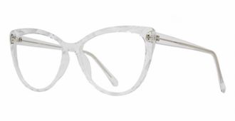 Soho Womens Cat-Eye Transparent Glasses In Crystal