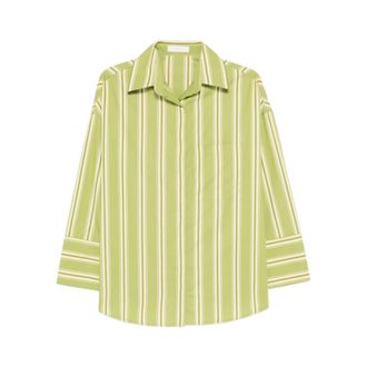 Faithfull The Brand Overhemden, Dames, Groen, S, Clemente Omjun Shirt