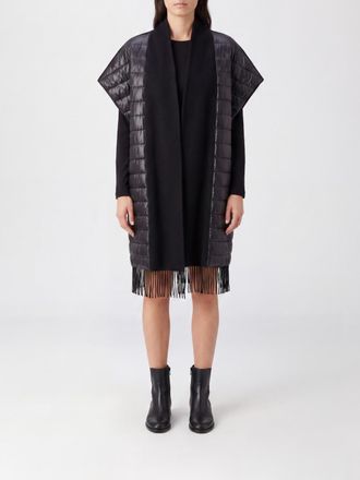 Herno Long Quilted Wool and Cashmere Blend Gilet with Shawl Collar