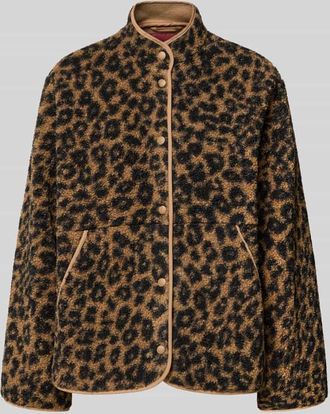 Jack & Jones Fleecejacke mit Eingrifftaschen Modell VERA in Hellbraun, Größe XS