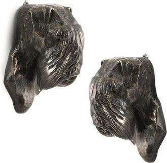 OEM Schnauzer, Schnauzer Ii - Estatuilla De Perro, Busto Colgante, Decoraci&oacute;n &Uacute;nica Para Un Amante De Los Perros De Art-dog