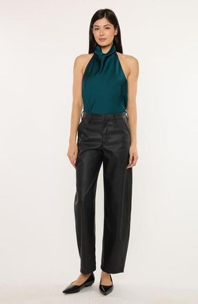 Kancan Darlene High Rise Barrel Pants in Black at Nordstrom, Size 2728