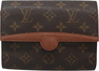 Louis Vuitton Arche Brown Canvas Clutch Bag (Pre-Owned)