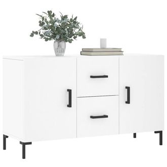 Berkfield Home Sideboard White 100x36x60 cm Engineered Wood | Size: 100 x 36 x 60 cm