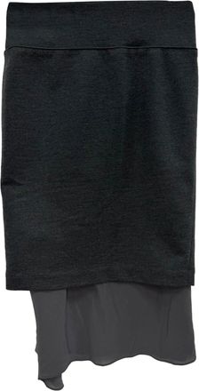 Brunello Cucinelli Pencil Skirt in Grey Wool