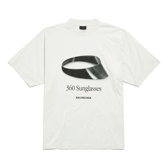 Balenciaga 360 Sunglasses T-Shirt White 764235TSVH89012