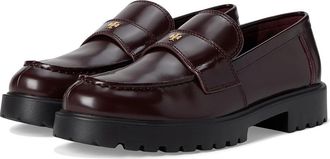 Tory Burch Classic Lug Loafers Womens Flat Shoes Plum : 7.5 M, Leather